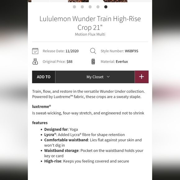 Lululemon Wunder Trains size 4 - Picture 6 of 11